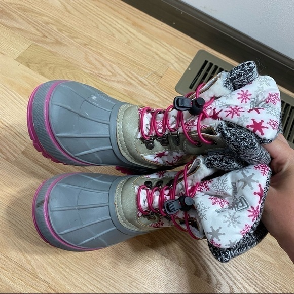 Winter Boots Girls Thinsulate Insulated Sz 2 Snow - Picture 6 of 8
